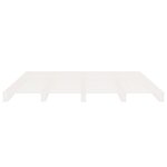 vidaXL Cadre de lit blanc 120x200 cm bois de pin massif