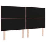 vidaXL Tête de Lit LED Rose Ensemble de 3 Rose Housse 180 cm USB-C