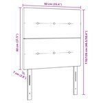 Tête de lit LED vidaXL Bleue 90 cm en tissu