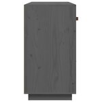 vidaXL Buffet Gris 100x40x75 cm Bois massif de pin