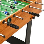 vidaXL Table de football pliante 121 x 61 x 80 cm Marron clair