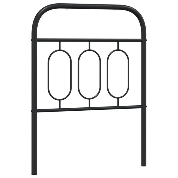 vidaXL Tête de lit métal noir 75 cm