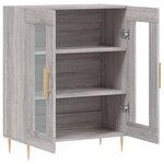 vidaXL Buffet sonoma gris 69 5x34x90 cm bois d'ingénierie