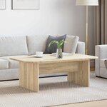 vidaXL Table basse Chêne Sonoma 93 x 53 x 33 cm Bois d'ingénierie