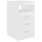 Bureau table poste de travail meuble d'ordinateur informatique étude brillant 140 x 50 x 76 cm bois d’ingénierie blanc 02_0023548