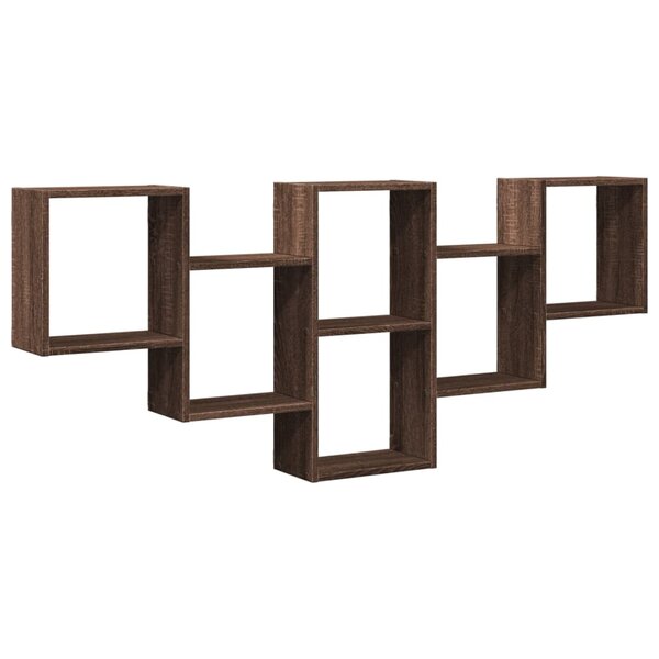 vidaXL Étagère murale chêne marron 159x18x66 cm bois d'ingénierie