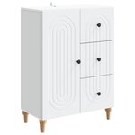 vidaXL Buffet Blanc 66 x 34 5 x 90 cm Bois d'ingénierie