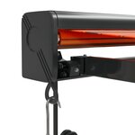 vidaXL Auvent rétractable orange et marron 3 5x2 5m tissu et aluminium