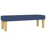vidaXL Sommier à lattes de lit avec matelas Bleu 140x190 cm Tissu