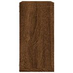 vidaXL Étagères murales sous forme cube 2 Pièces chêne marron 30x15x30cm
