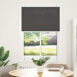 vidaXL Store plissé noir 90x100 cm largeur du tissu 89 4 cm polyester