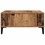 vidaXL Table basse Bois ancien 60 x 60 x 30 cm Bois d'ingénierie