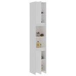 vidaXL Armoire de salle de bain Blanc 30x30x183 5 cm Bois d'ingénierie