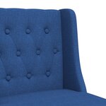 vidaXL Chaises de bar lot de 2 bois massif d'hévéa et tissu