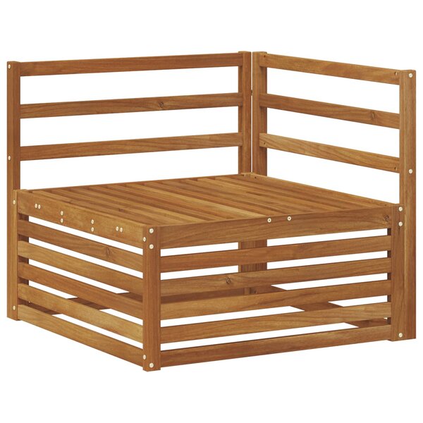 vidaXL Canapé d'angle extérieur Bois d'Acacia Massif Naturel