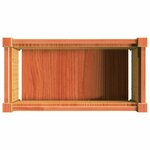 vidaXL Jardinière cire marron 60x31x31 cm bois de pin massif