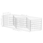 vidaXL Panier de gabion Acier galvanisé 120x30x50 cm