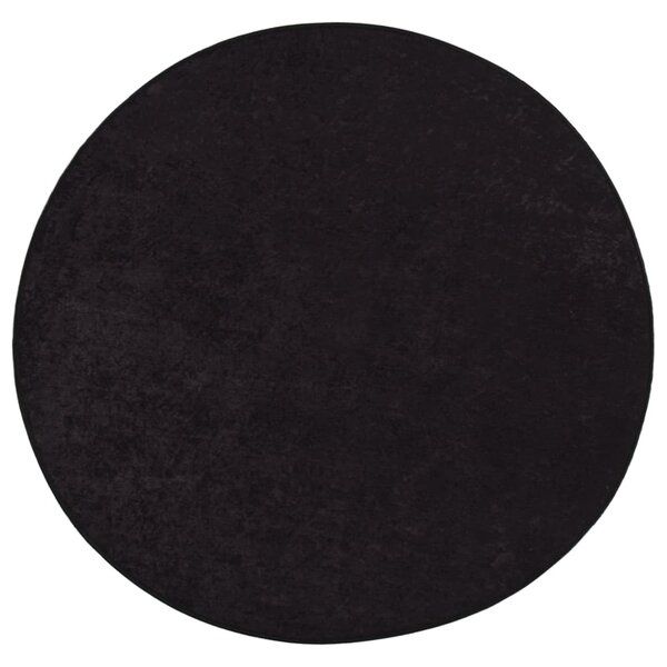 vidaXL Tapis lavable antidérapant φ120 cm anthracite