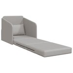 vidaXL Canapé-lit de sol 2-en-1 gris nuage 65x80x83 cm tissu