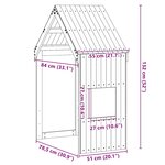 vidaXL Toit de lit pour enfants blanc 55x84x132 cm bois de pin massif