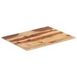 vidaXL Dessus de table Bois solide 15-16 mm 70x90 cm