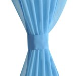vidaXL Rideau fin Turquoise 140x245 cm 2 Pièces