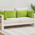vidaXL Oreiller d'extérieur lot de 4 60 x 40 cm Vert pomme