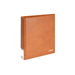 Reliure Publica M Lindner à 4 anneaux. Couleur - Brun clair