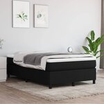 vidaXL Cadre de lit Noir 120x200 cm Tissu