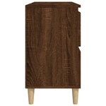 vidaXL Meuble d'évier chêne marron 80x33x60 cm bois d'ingénierie