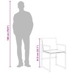 vidaXL Ensemble à manger de jardin avec coussins 9 Pièces blanc textilène