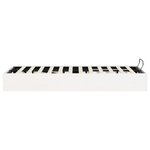 vidaXL Cadre de lit ottoman avec rangement Blanc 120 x 190 cm