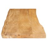 vidaXL Dessus de table 120x40x3 8 cm bord vivant bois massif manguier