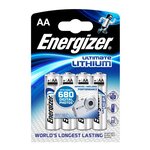 Blister de 4 Piles Ultimate Lithium L91 AA Mignon ENERGIZER
