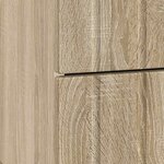 vidaXL Cabinet de chevet avec tiroir Chêne Sonoma 43 x 34 5 x 49 5 cm
