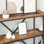 vidaXL Table console Bois Ancien 160 x 30 x 75 cm Bois d'ingénierie