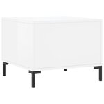 vidaXL Tables basses 2 Pièces blanc brillant 50x50x40cm bois d'ingénierie