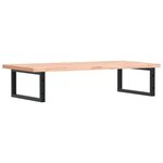 vidaXL Étagère de vasque murale acier et bois massif de hêtre