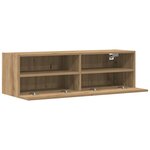 Meubles TV vidaXL 2 Pièces Chêne artisan 100x30x30 cm Bois d'ingénierie