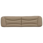 vidaXL Coussin de tête de lit Hvar cappuccino 200 cm similicuir