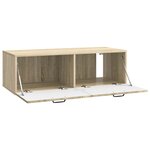 vidaXL Meuble TV mural Chêne Sonoma 98 x 41 x 30 cm Bois d'ingénierie