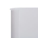 vidaXL Paravent 3 panneaux Tissu 400 x 120 cm Blanc