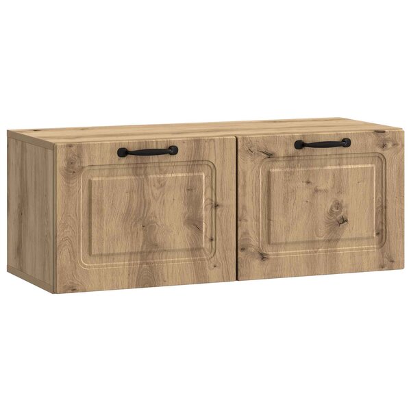vidaXL Meuble TV mural 78 5 x 31 x 30 cm Chêne artisanal
