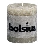 Bolsius bougie pilier rustique 80 x 68 mm ardoise 6 pcs