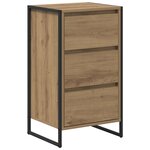 vidaXL Buffet Chêne artisan 42 x 36 x 75.5 cm Bois d'ingénierie