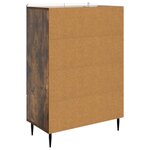 vidaXL Buffet Chêne fumé 66 x 34 5 x 97 cm Bois d'ingénierie