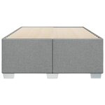 vidaXL Cadre de lit sans matelas gris clair 120x190 cm tissu