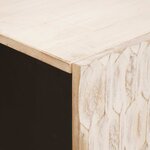 vidaXL Buffet Finition Lavage Blanc 60 x 33 x 75 cm