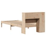 vidaXL Lit bibliothèque sans matelas 100x200 cm bois massif de pin