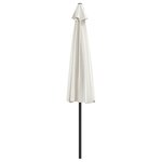 vidaXL Parasol de balcon avec mât en aluminium Sable 300x155 cm Demi